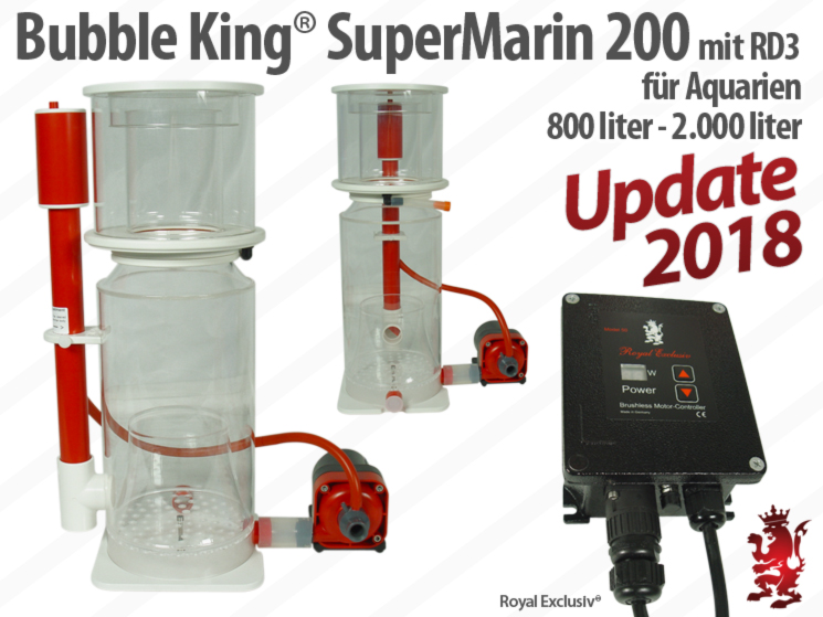 Royal Exclusiv Bubble King Supermarin 200 Red Dragon 3 Abschäumer