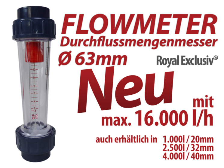 Royal Exclusiv flowmeter durchfluss mengen messer 16000 liter