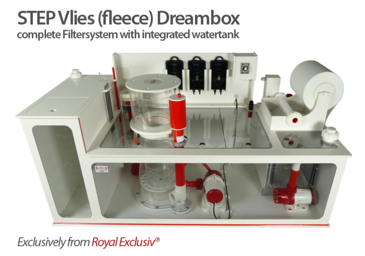 Royal Exclusiv STEP DREAMBOX VLIES rolling FLEECE filter system with integrated Water tank 