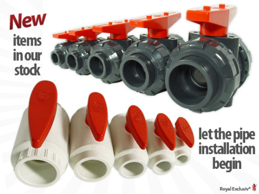 Royal Exclusiv grey and white piping tubbing programm fittings fitting installation