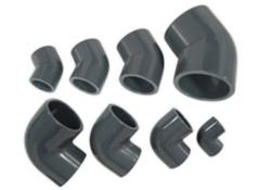 PVC Winkel 90° + 45° grau