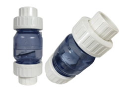 PVC Rückschlagventil weiß