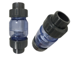 PVC Rückschlagventil grau