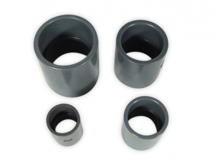 PVC Rohrmuffe Ø 50mm grau