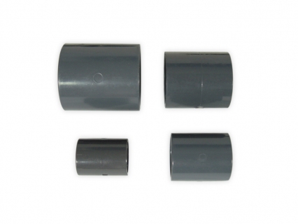 PVC Rohrmuffe Ø 50mm grau