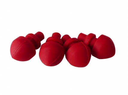 Gummifüße rot