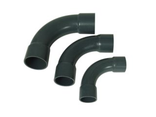 PVC 90° arch Ø 32mm grey LONG