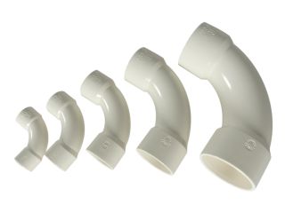 PVC 90° Bögen Ø 25mm weiß