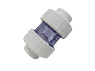 PVC Rückschlagventil Ø 25mm weiß Kurze/Kompakte Ausführung