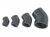 PVC 45° Winkel Ø 32 mm grau