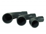 PVC 90° Bogen Ø 50mm grau LANG
