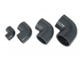 PVC 90° Winkel Ø 8 mm grau
