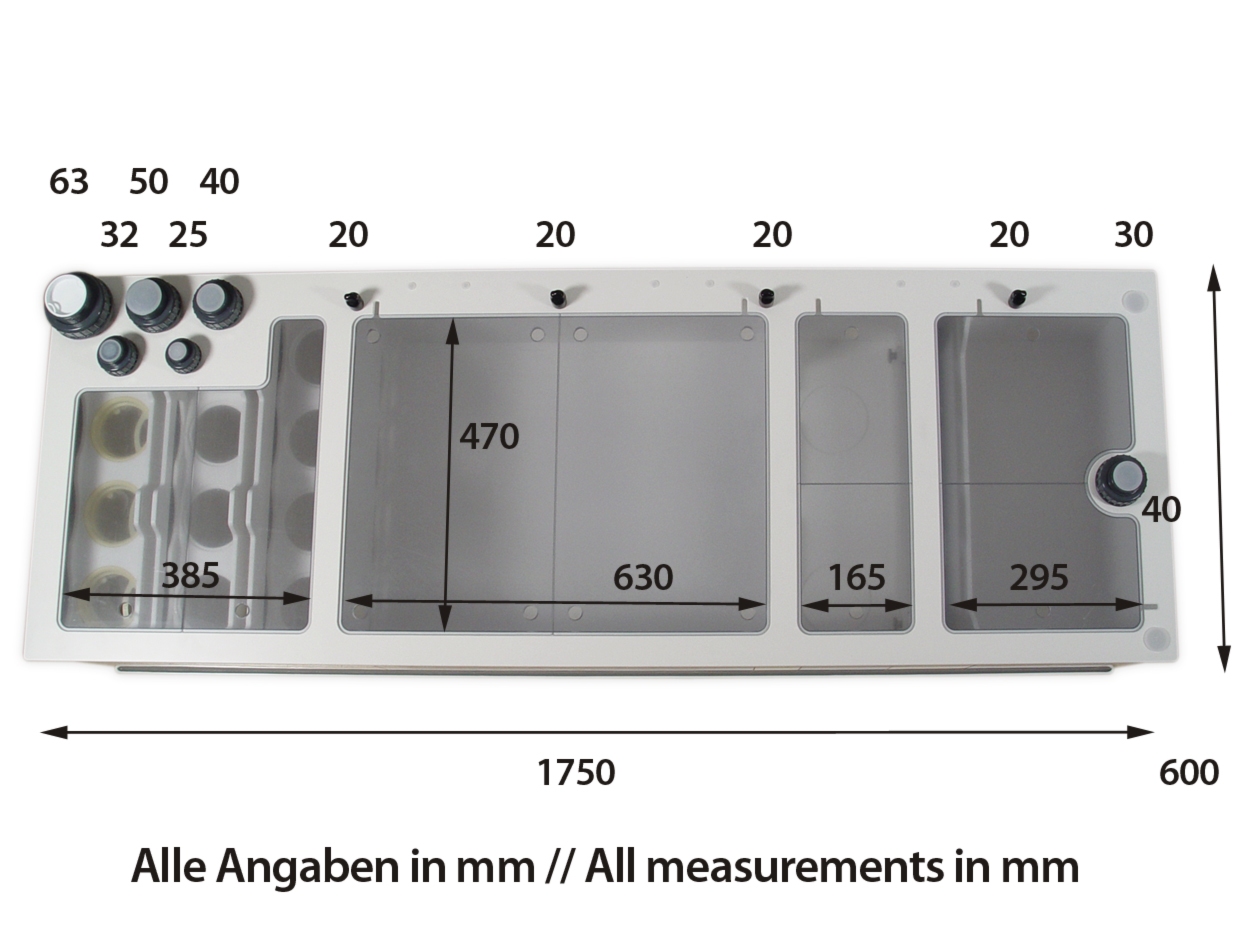 Dreambox - Filteranlage Gr. L 175x60x35cm