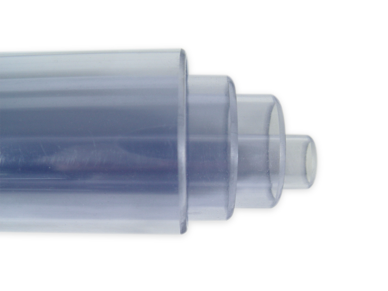 PVC Rohr transparent je Meter Ø 63 mm