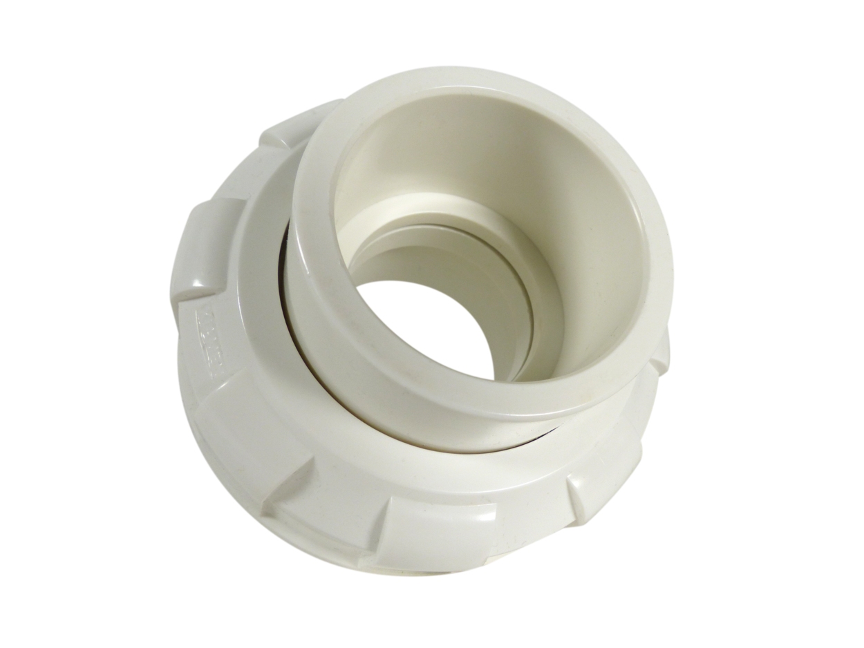 Verschraubung komplett Ø 50 mm weiß