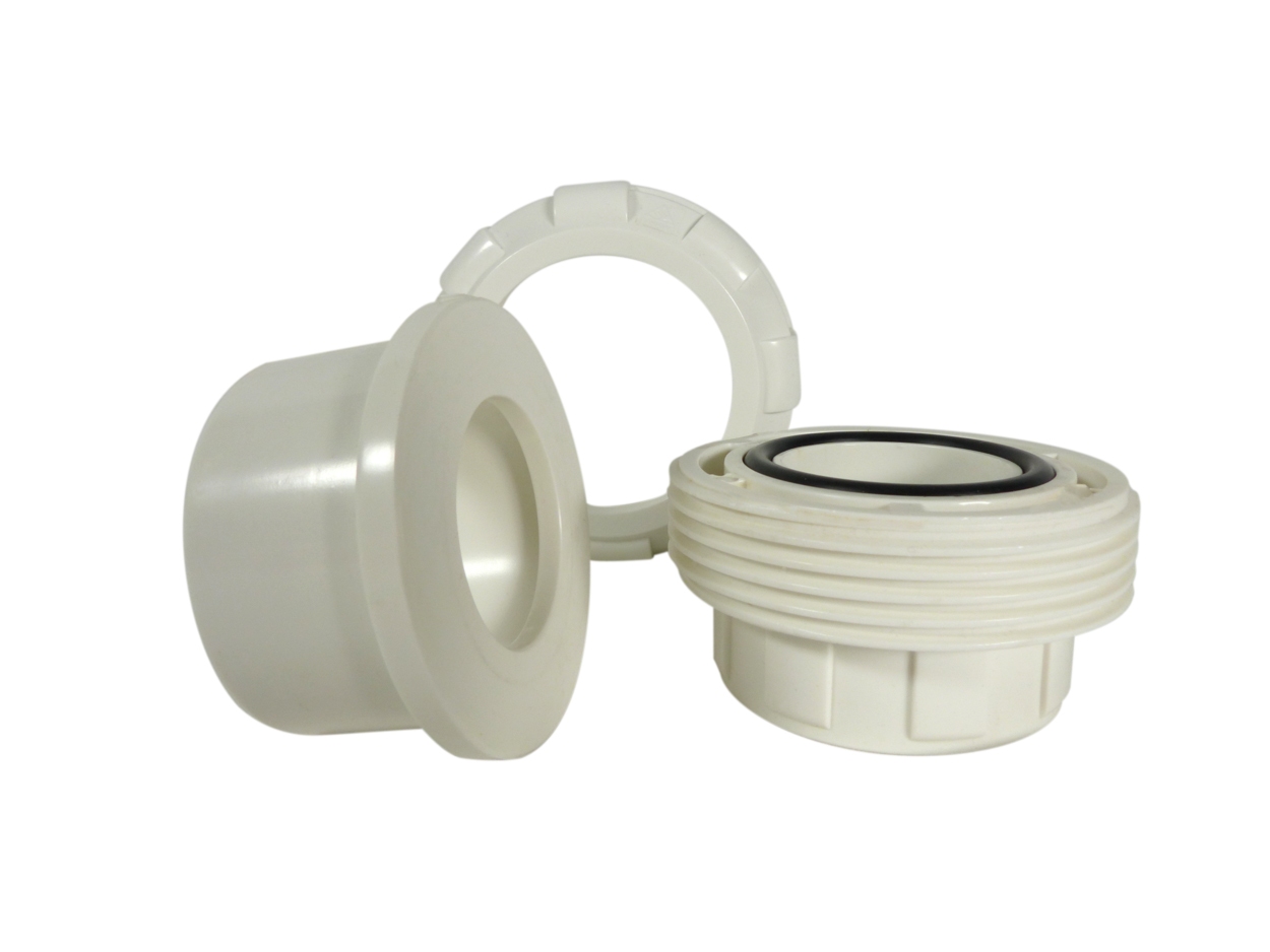 Verschraubung komplett Ø 40 mm weiß