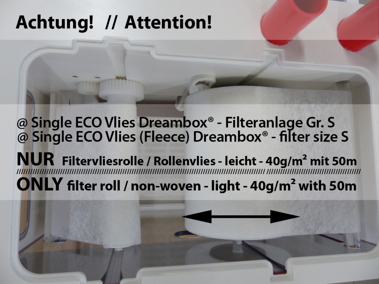 STEP + ECO + COMPACT Vlies Dreambox Filtervliesrolle / Rollenvlies - leicht - 40g/m² - 35m