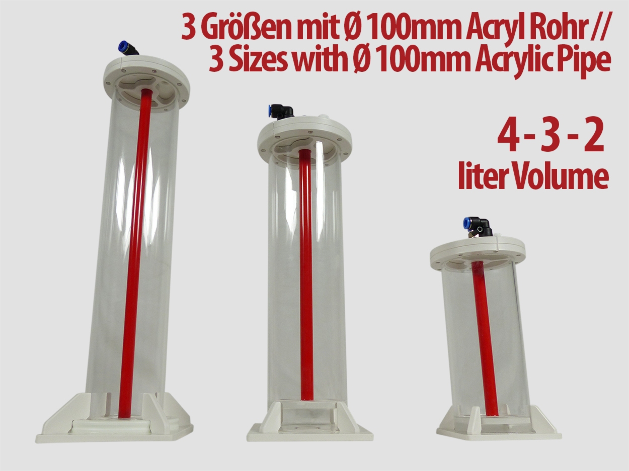 Dreambox Mischbettharzfilter / Silikatfilter Ø 100mm 2 - 3 - 4 Liter Volumen