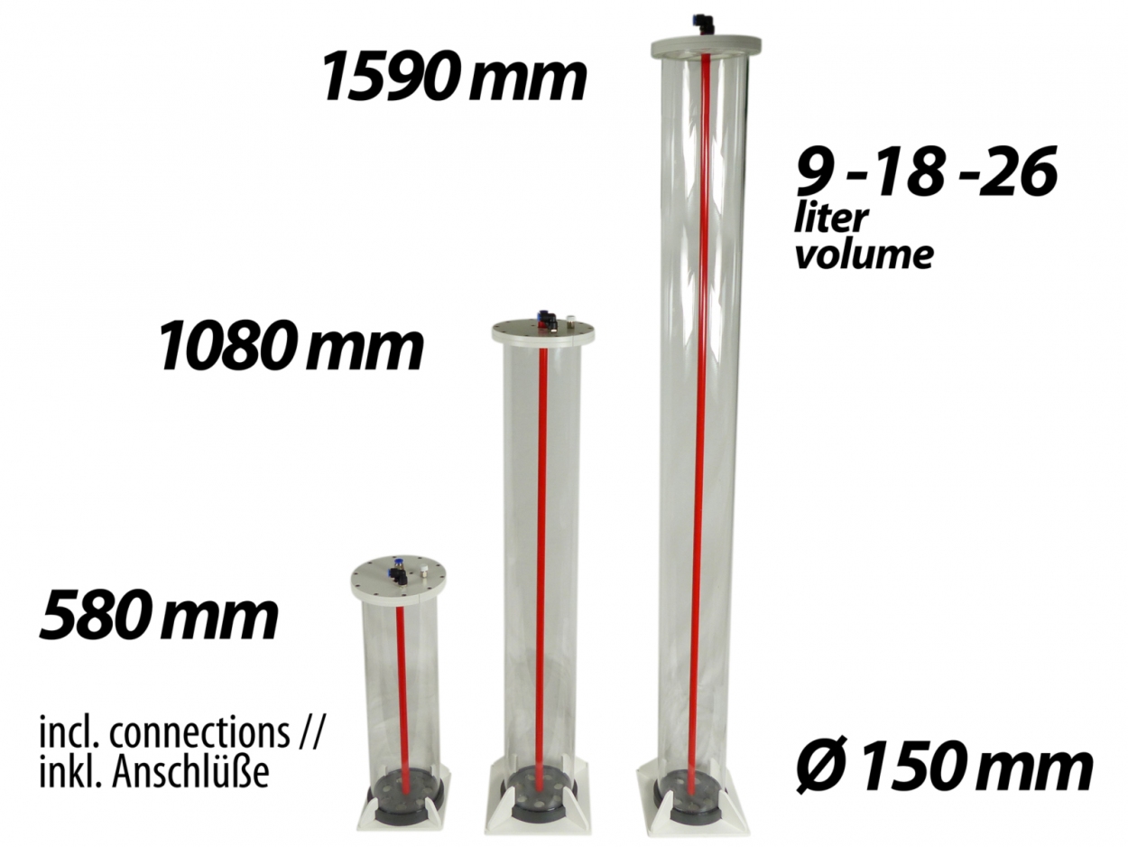 Dreambox Mischbettharzfilter / Silikatfilter Ø 150mm 9 - 18 - 26 Liter Volumen
