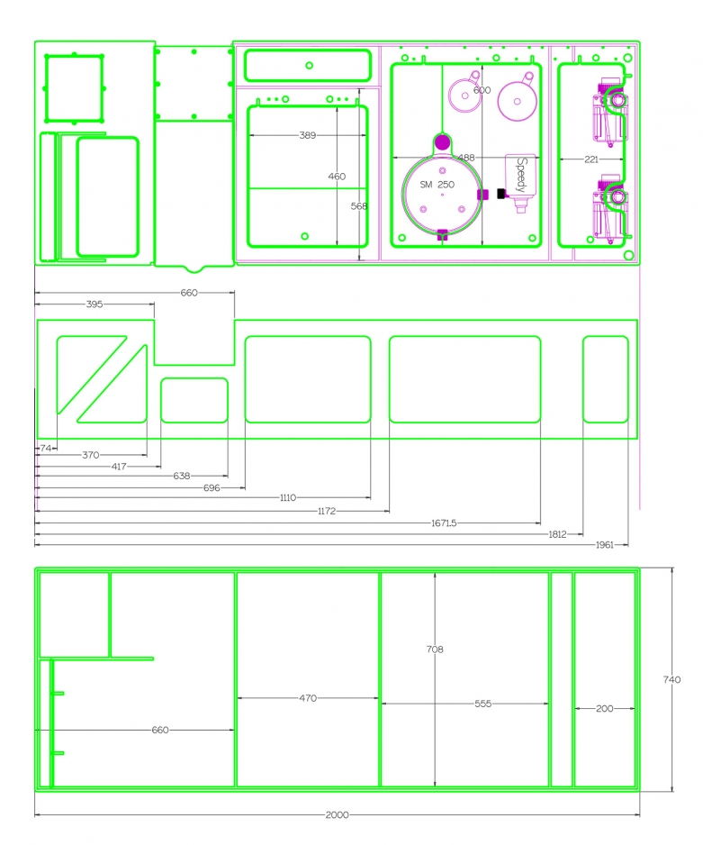 Vlies Dreambox - Filteranlage 3.1 mit Refugium 200 x 74 cm