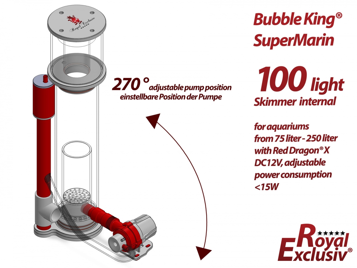 Bubble King® Supermarin 100 mit Red Dragon X DC 12V LIGHT