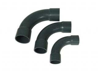 PVC 90° Bogen Ø 40mm grau LANG PVC 90° Bogen Ø 40mm grau LANG