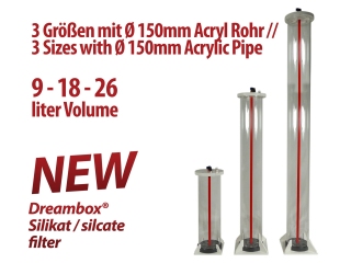 Dreambox Mischbettharzfilter / Silikatfilter Ø 150mm 9 - 18 - 26 Liter Volumen Dreambox Mischbettharzfilter / Silikatfilter Ø 150mm 9 - 18 - 26 Liter Volumen