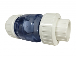 PVC Rückschlagventil Ø 63mm weiß